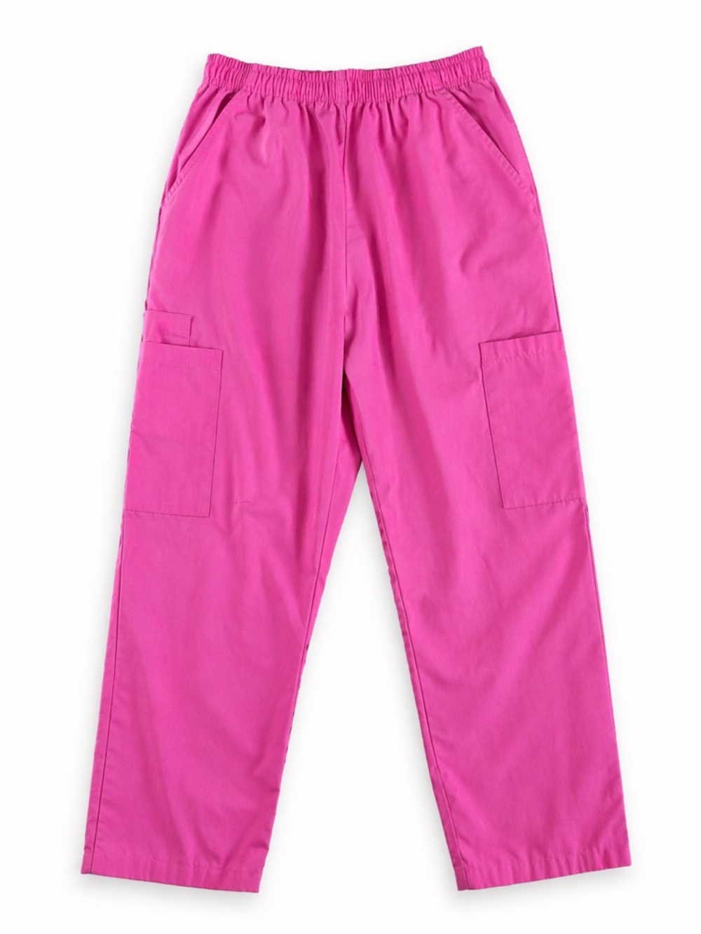 Green Town Pink Scrub Pants Elastic Waist Cargo Medical Uniform Nurse Size Small